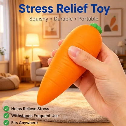 Carrot Squishy Fidget Sensory Toy Elastic Vent Stress Relief Portable Dorm Leisure Party Favor Present Anti-stress Toys Adults