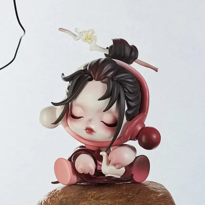 POP MART SKULLPANDA The Ink Plum Blossom Series Trendy Blind Box Toys Mystery Box Mistery Action Figure Surprise Birthday Gift