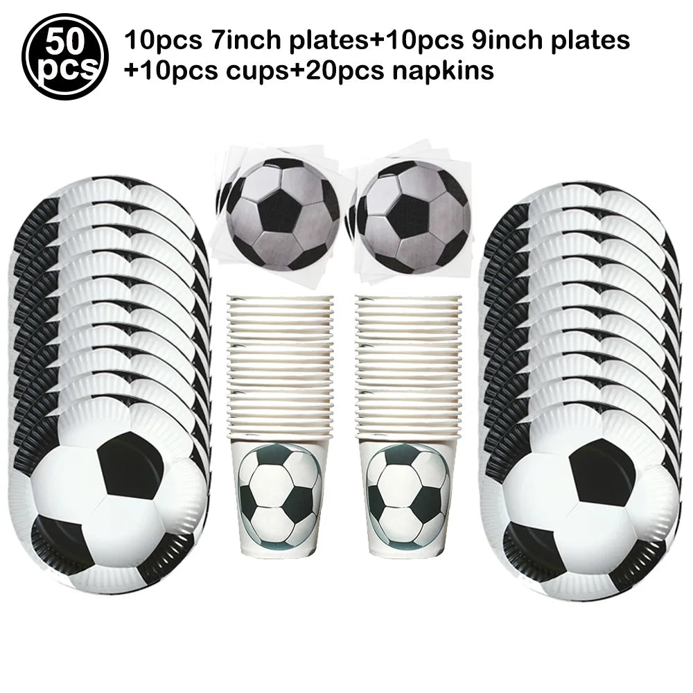 Soccer Ball Paper Napkins Football Disposable Cocktail Napkins for Soccer Theme Birthday Wedding Baby Shower Party Supplies