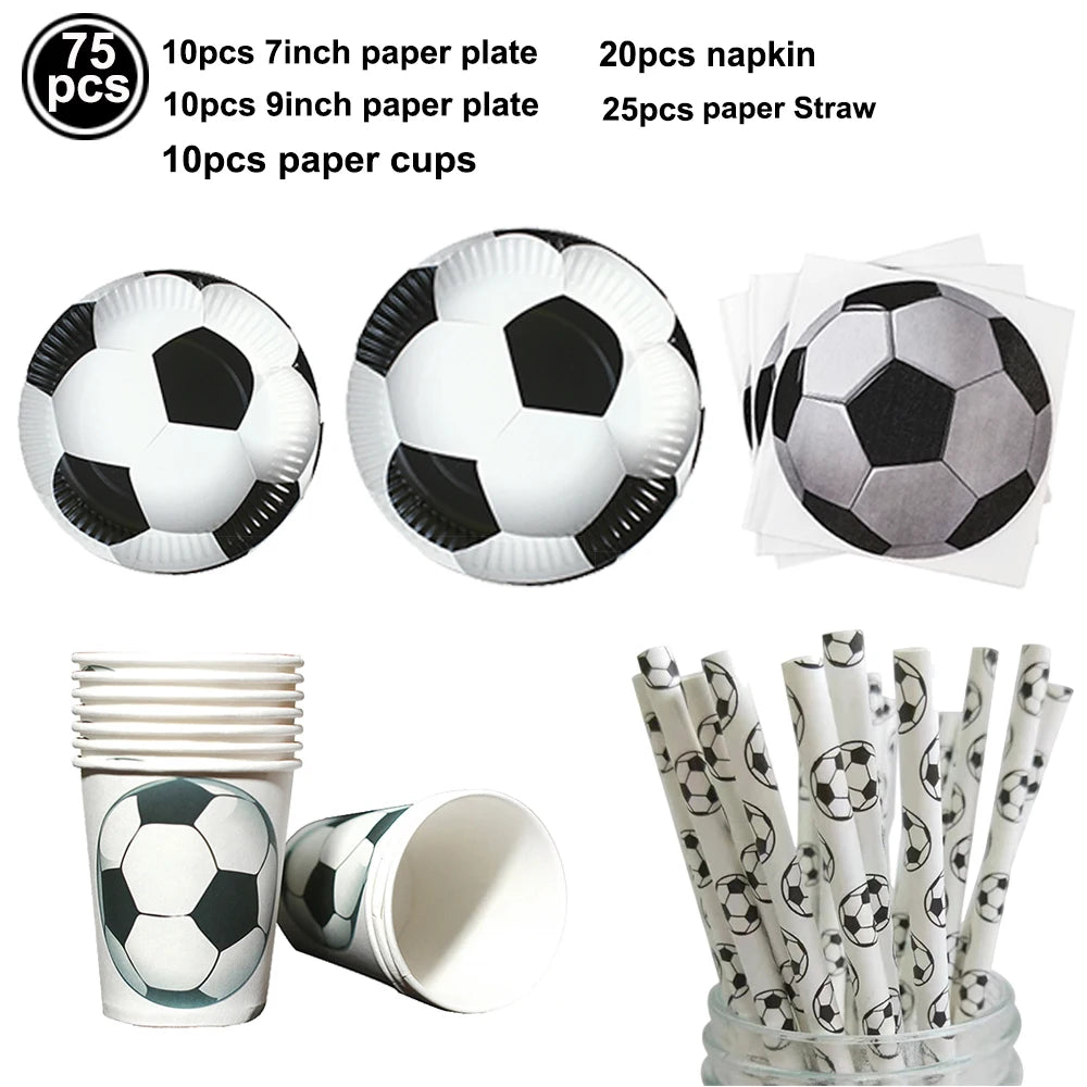 Soccer Ball Paper Napkins Football Disposable Cocktail Napkins for Soccer Theme Birthday Wedding Baby Shower Party Supplies