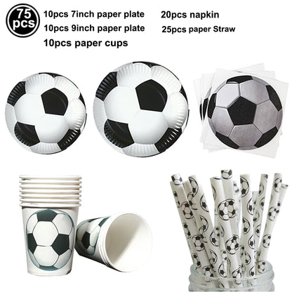 Soccer Ball Paper Napkins Football Disposable Cocktail Napkins for Soccer Theme Birthday Wedding Baby Shower Party Supplies