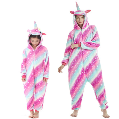 Animal Cosplay Overalls Kigurumi Tiger Costume Halloween Carnival Stage Performance Role Play for Adults Kids Clothes Party Set