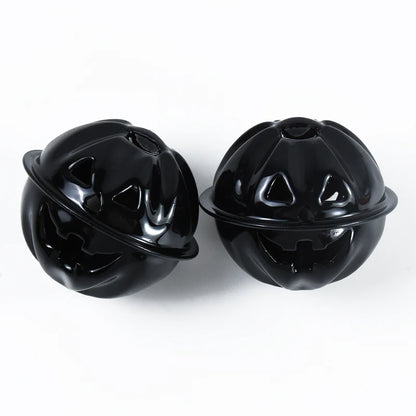 12pcs Halloween Jingle Bells Mini Pumpkin Head Bells for Home Party Tree DIY Hanging Pendant Happy Halloween Festival Ornament