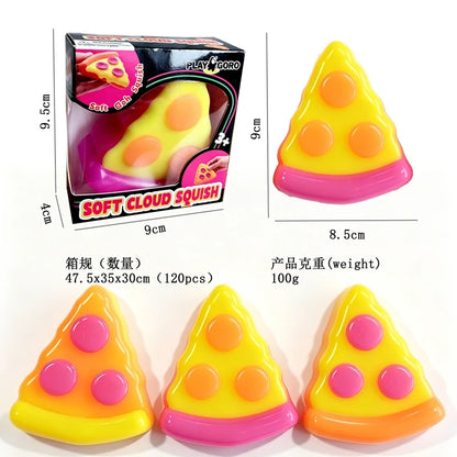 NeeDoh Pizza Sensory Fidget Toys Slow Rebound Anti-Anxiety ADHD Squishy Cube Squishy Squeeze Toys Holiday Gifts For Focus New