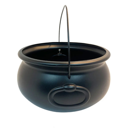 Festival 32cm Halloween Cauldron Black Extra-large Candy Bowl Plastic Classical Witch Cauldron Bucket St. Patrick's Day