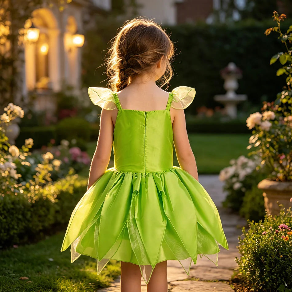 Summer Dresses Little Girl Elf Princess Dress Up 2026 Baby Clothes Child School Party Fairy Outfits Kids Carnival Birthday Gifts