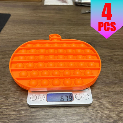 Halloween Super Big Pop Keychain Bat Pumpkin Ghost Spider Fidget Toy for Kids Stress Relief Educational Toy Birthday Party Favor