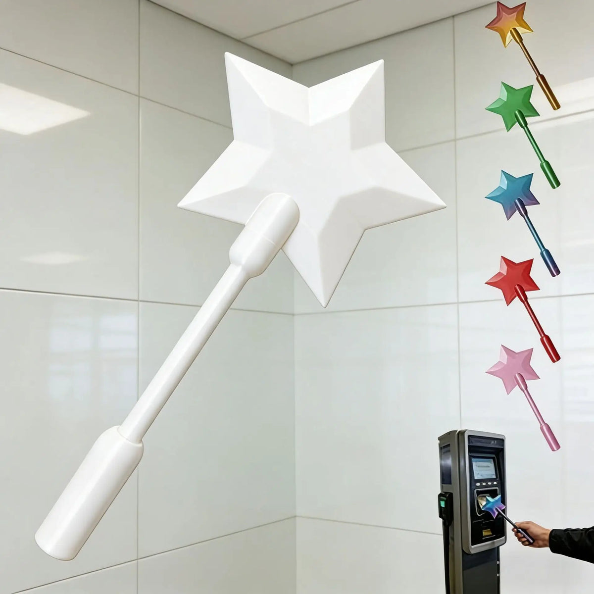 3D Printed Credit Card Wand Tap to Pay,Magic Fairy Pay Wand,Starlight Magic Wand Tap-to-Pay Card Holder,Fun Unique Creative Gift