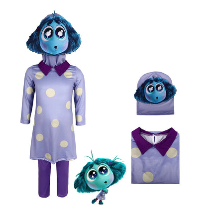 Anime Movie Inside Out Joy Cospaly Costume Disgust Sadness Envy Cos Outfits For Adult Kids Halloween Stage Performance Costume