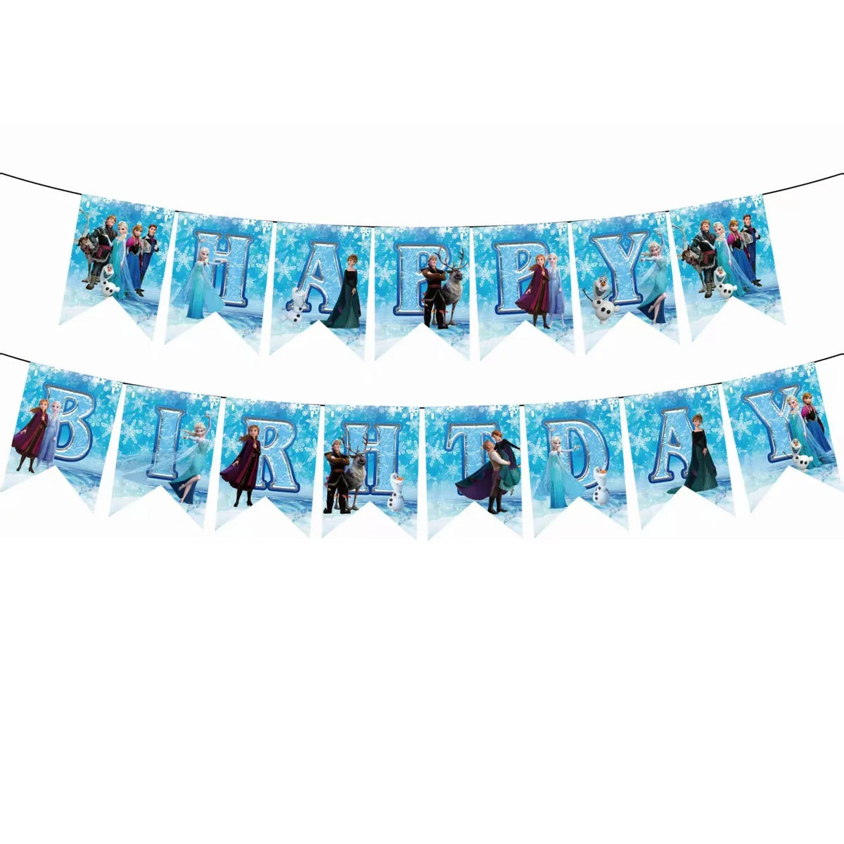 Frozen Kids Birthday Party Decoration Tableware Cups Plates Napkins Tablecloths Banners Gift Bags Cake Top Baby Shower Supplies