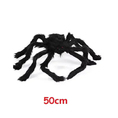3/2/1pcs Halloween Decor Giant Black Plush Spider Halloween Party Bar Haunted House Horror Props Outdoor Scary Large Spiders