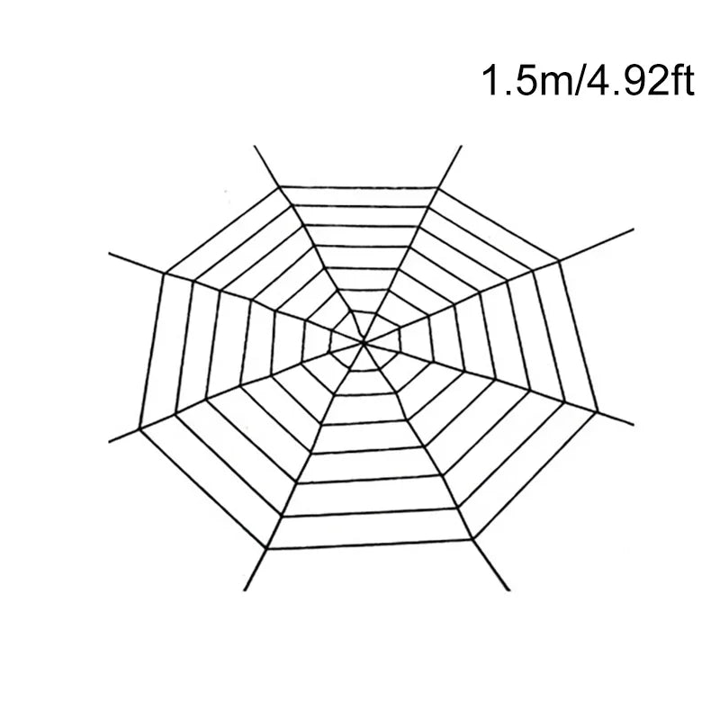 1pc Giant Spider Web Halloween Decoration Outdoor Courtyard and Lawn Spider Web Terror Courtyard Decoration Design