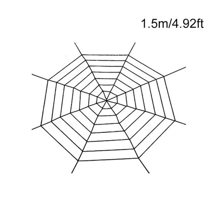 1pc Giant Spider Web Halloween Decoration Outdoor Courtyard and Lawn Spider Web Terror Courtyard Decoration Design