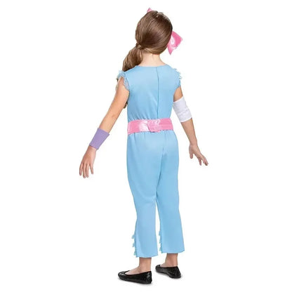 Girls Cartoon Story Little Shepherdess Bo Peep Cosplay Outfit Kids Fancy-Dress Halloween Carnival Party Costume 2025