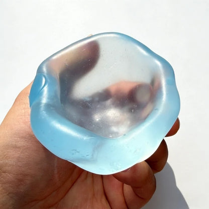 Plasticity Squishy Mochi Fidget Toys Blue Coconut Oil Maltose Squeeze Toy Funny Anti-stress Sensory Toy for Friends Gifts