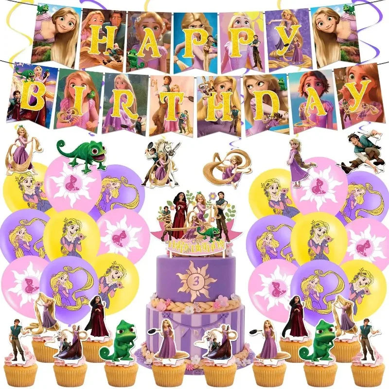 Disney Princess balloons, children's birthday party decorations, festival venue arrangement, photo background, baby shower gifts