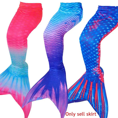 Carnival Summer Kids Swimming Mermaid Tail Mermaid Only 1pcs Skirt Costume Cosplay Children Princess Party Fantasy Swimsuit