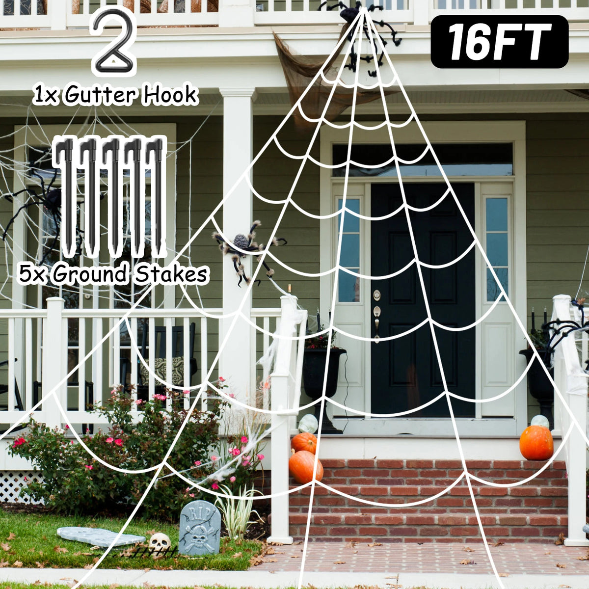 120cm Large Fake Black Spider Realistic Plush Spider with Bendable Legs for Halloween Party Haunted House Spooky Yard Decor