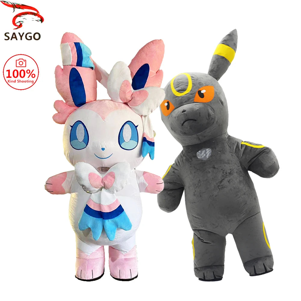 SAYGO Rabbit Inflatable Costume Mascot Parade Adult Character Cosplay Animal Birthday Halloween Party Event Plush Set