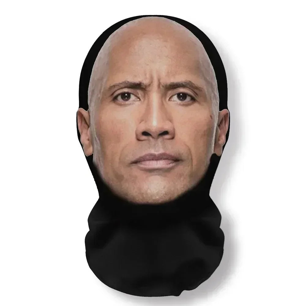 3D Printed Celebrity Realistic Face Mask Stretch Mesh Full Face Mask Men Role Play Headdress Hip Hop Balaclava Cosplay Mask