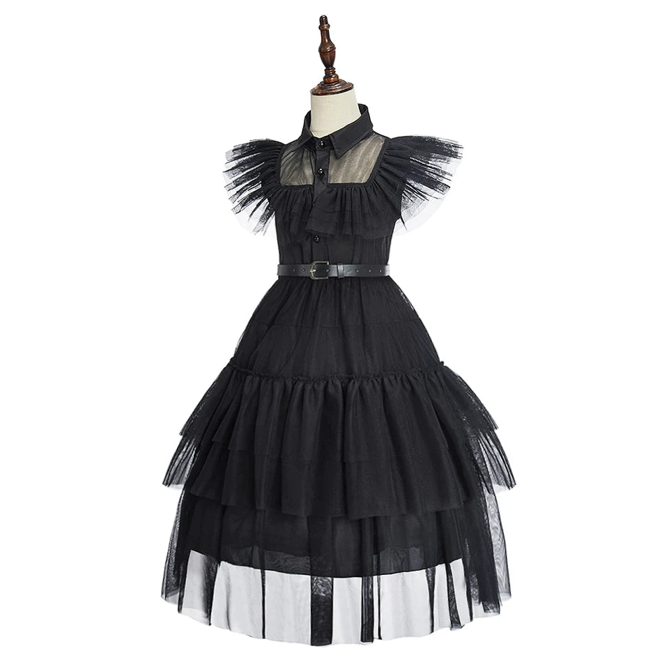 Girls Halloween Carnival Princess Cosplay Costumes Child Birthday Party Dress Kids Clothes Baby School Ball Gown Summer Dresses