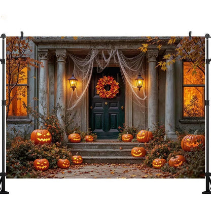 LS Halloween Pumpkin Shop Backdrops Child Baby Photo Props Adult Kids Decors Photography Trick or Treat Photo Studio Backgrounds