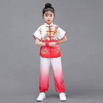 Men Women Children Tai Chi Costumes Boy Martial Arts Set Perform Girl Suit Kids Chinese Wushu Sets Kung Fu Uniform Baby Clothes
