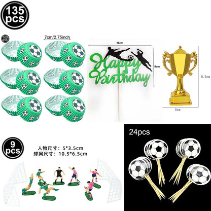 Soccer Ball Paper Napkins Football Disposable Cocktail Napkins for Soccer Theme Birthday Wedding Baby Shower Party Supplies