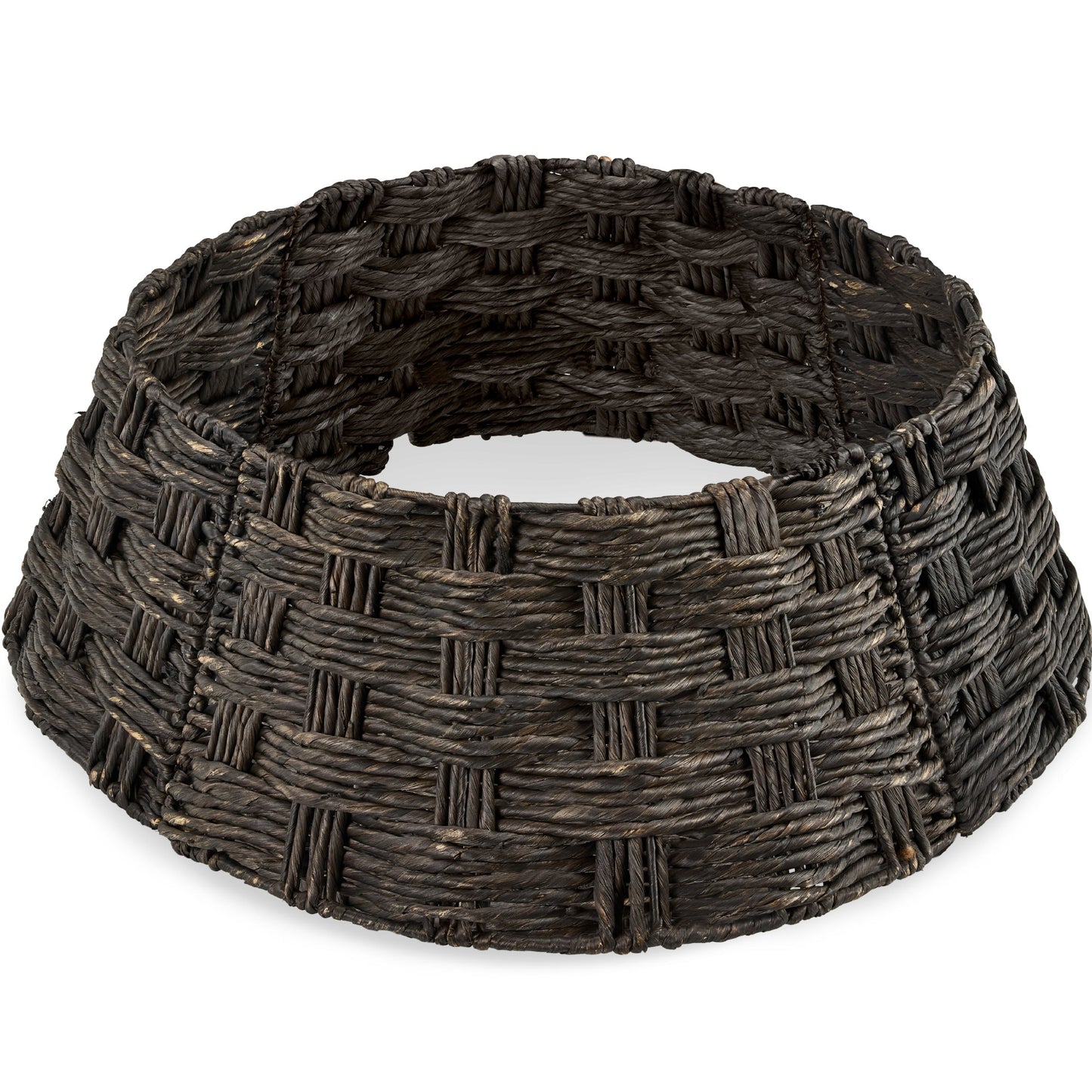 Basket Woven Hyacinth Christmas Holiday Tree Collar - 42in