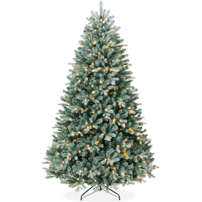 Pre-Lit Artificial Blue Spruce Christmas Tree, w/ Twinkling 2-in-1 LEDs