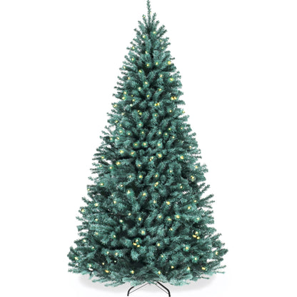 Pre-Lit Artificial Blue Spruce Christmas Tree, w/Easy Assembly