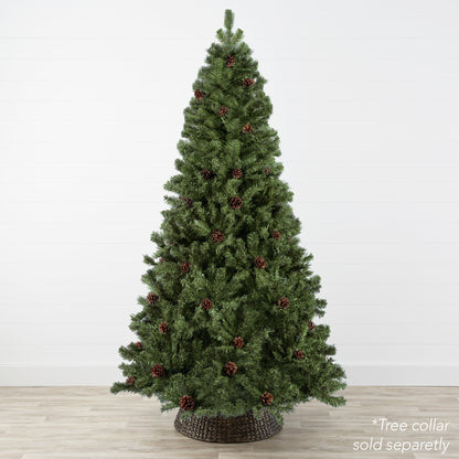 Pre-Decorated Christmas Tree w/ Pinecones