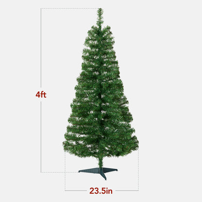 Pre-lit Colorful Mini Spruce Christmas Tree w/ LED Lights - 4ft