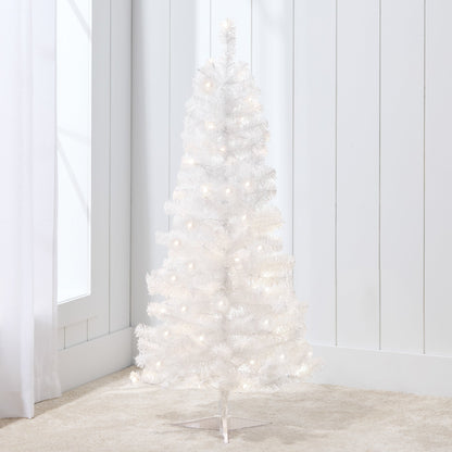 Pre-lit Colorful Mini Spruce Christmas Tree w/ LED Lights - 4ft