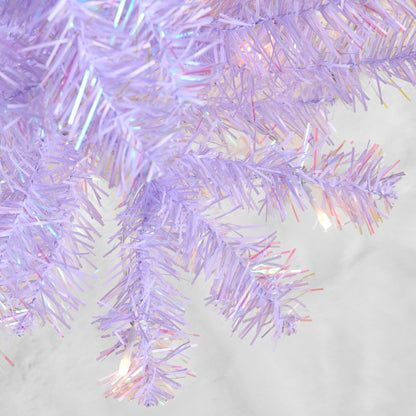 Pre-lit Colorful Mini Spruce Christmas Tree w/ LED Lights - 4ft