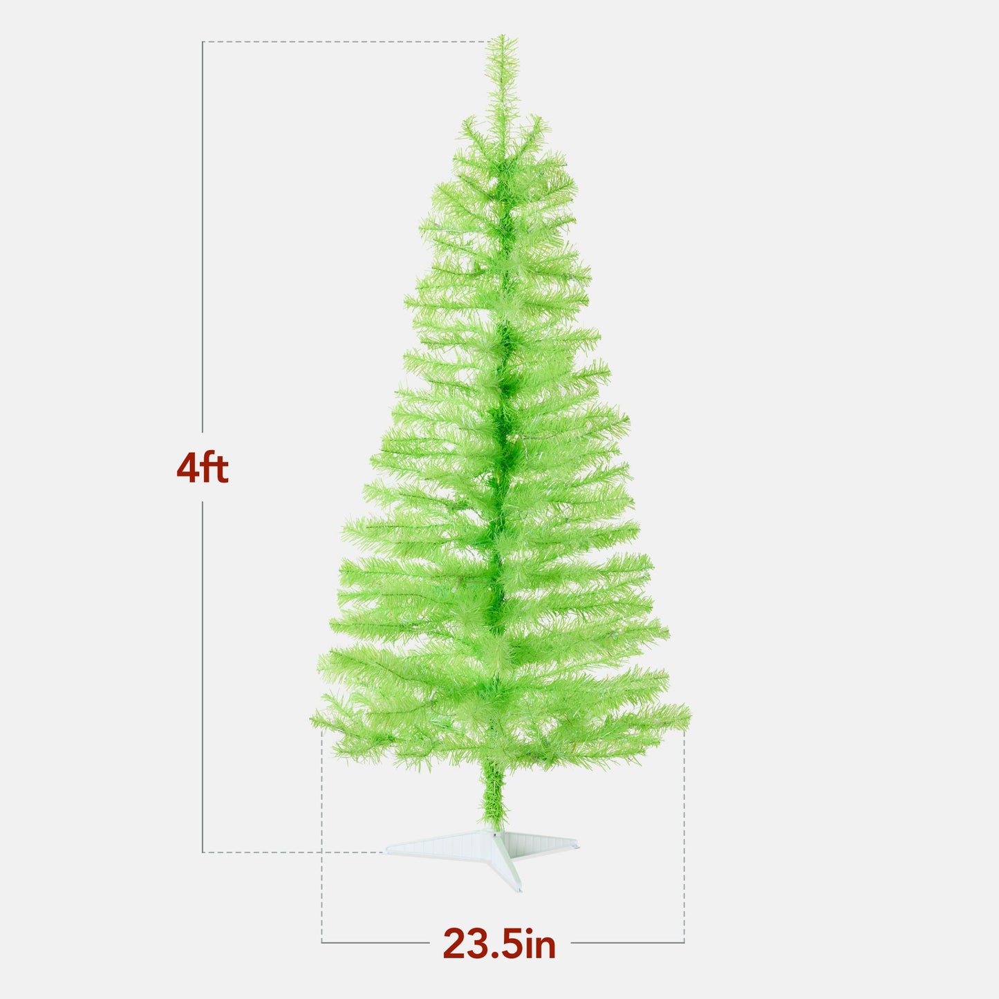 Pre-lit Colorful Mini Spruce Christmas Tree w/ LED Lights - 4ft