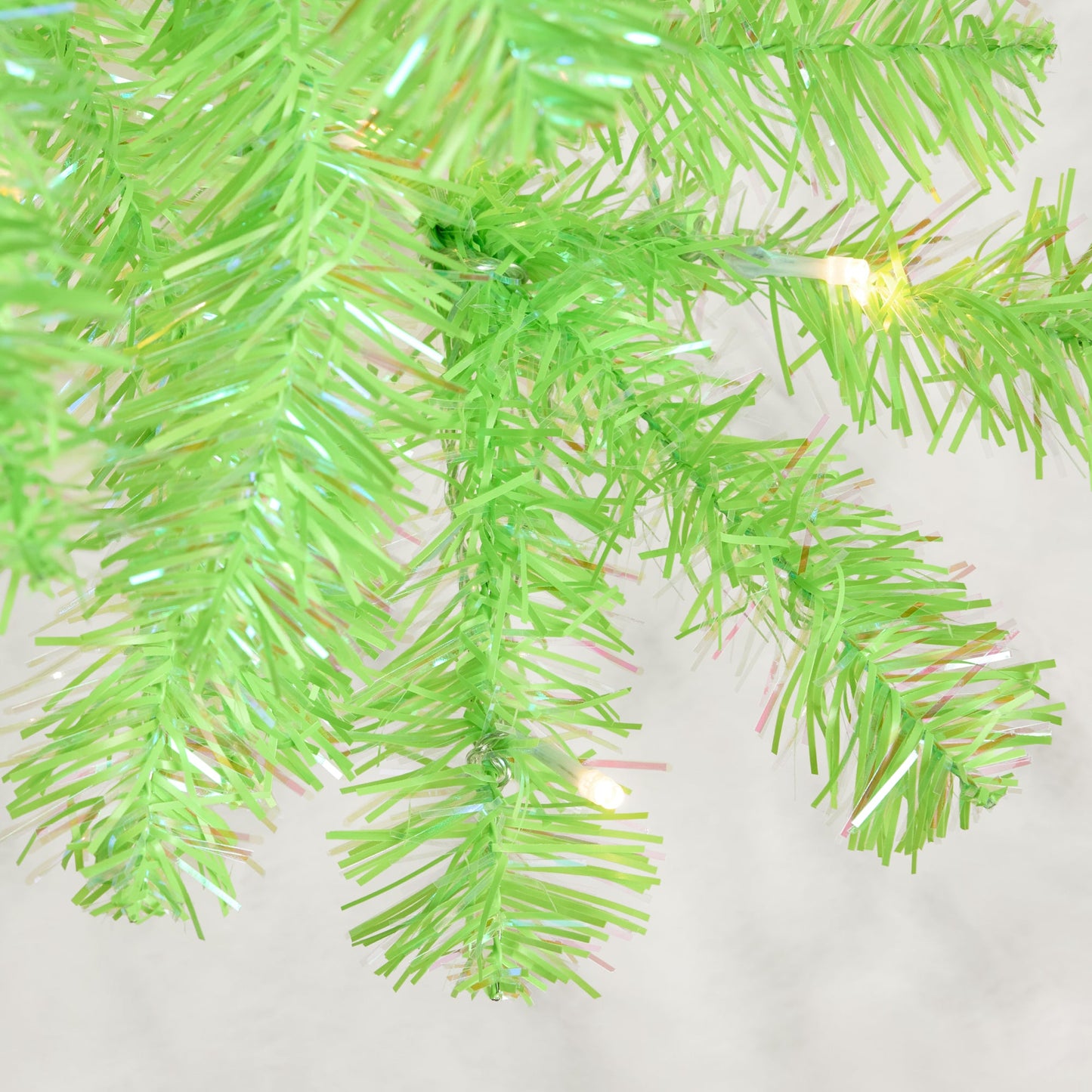 Pre-lit Colorful Mini Spruce Christmas Tree w/ LED Lights - 4ft