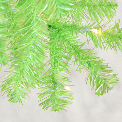Pre-lit Colorful Mini Spruce Christmas Tree w/ LED Lights - 4ft