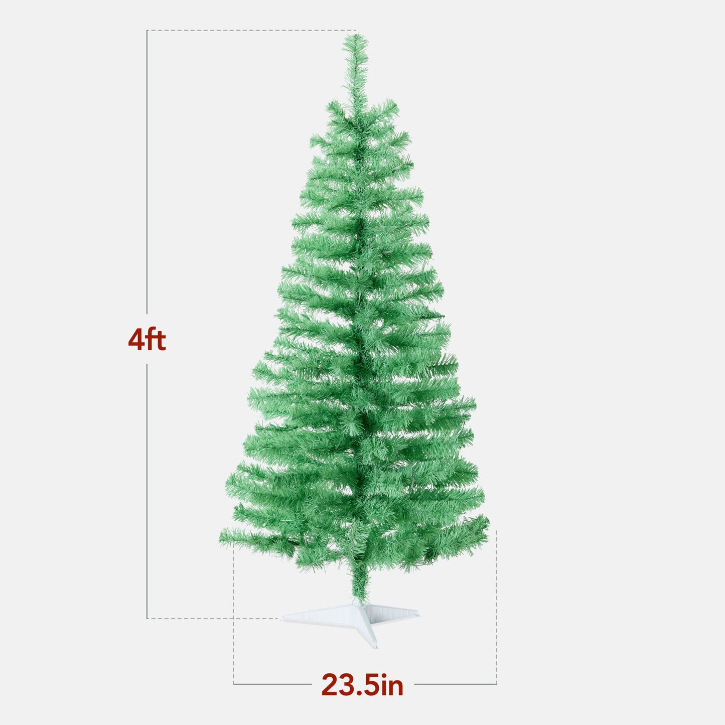 Pre-lit Colorful Mini Spruce Christmas Tree w/ LED Lights - 4ft