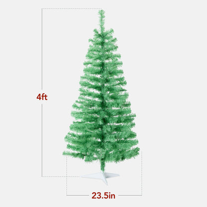 Pre-lit Colorful Mini Spruce Christmas Tree w/ LED Lights - 4ft