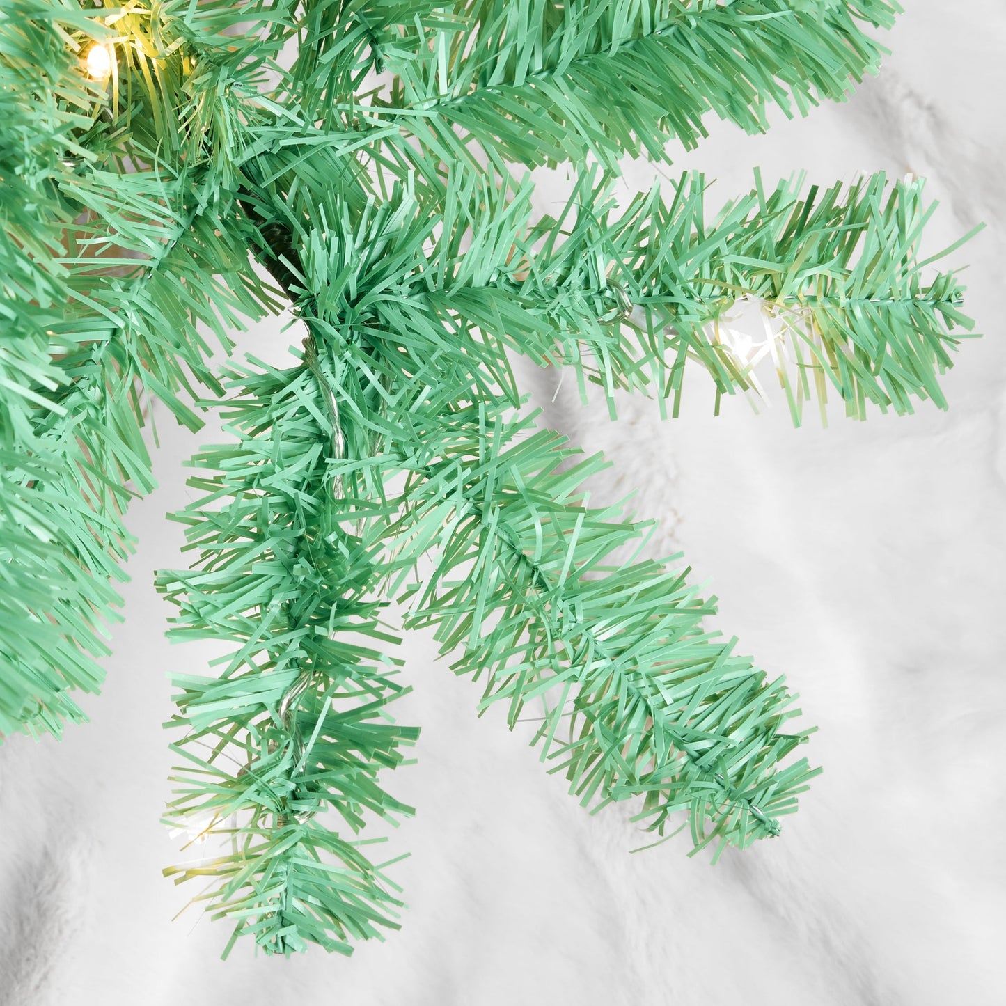 Pre-lit Colorful Mini Spruce Christmas Tree w/ LED Lights - 4ft