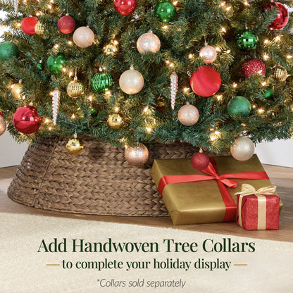 Pre-Lit Artificial Green Spruce Christmas Tree, w/Easy Assembly