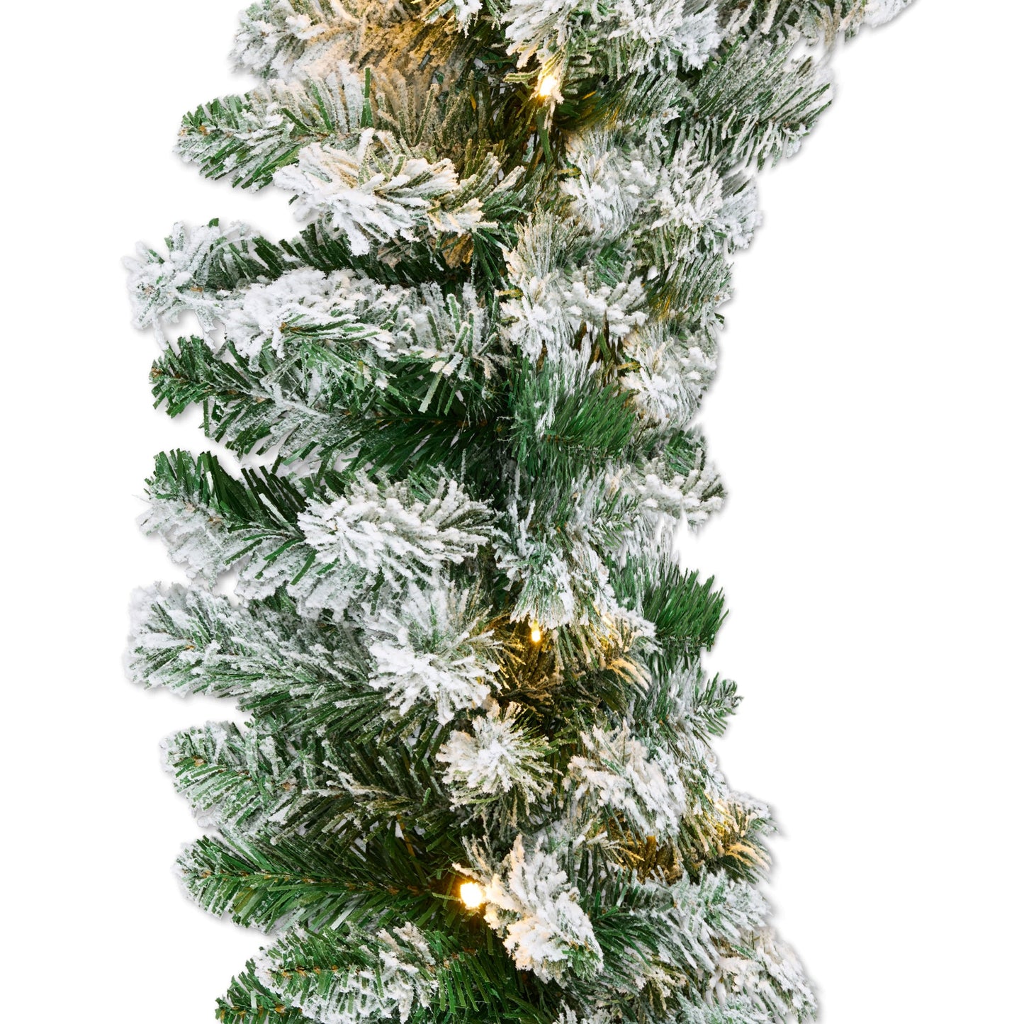 9Ft Pre-Lit Christmas Garland W/ 2-In-1 Led Lights
