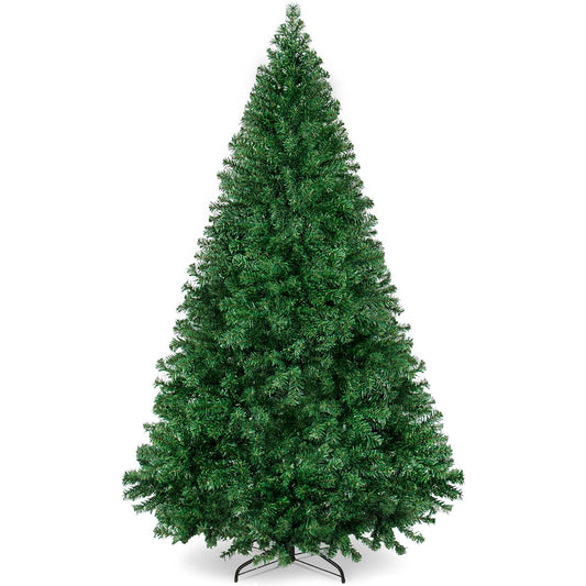 Artificial Green Christmas Tree, Unlit Pine Design w/Easy Assembly