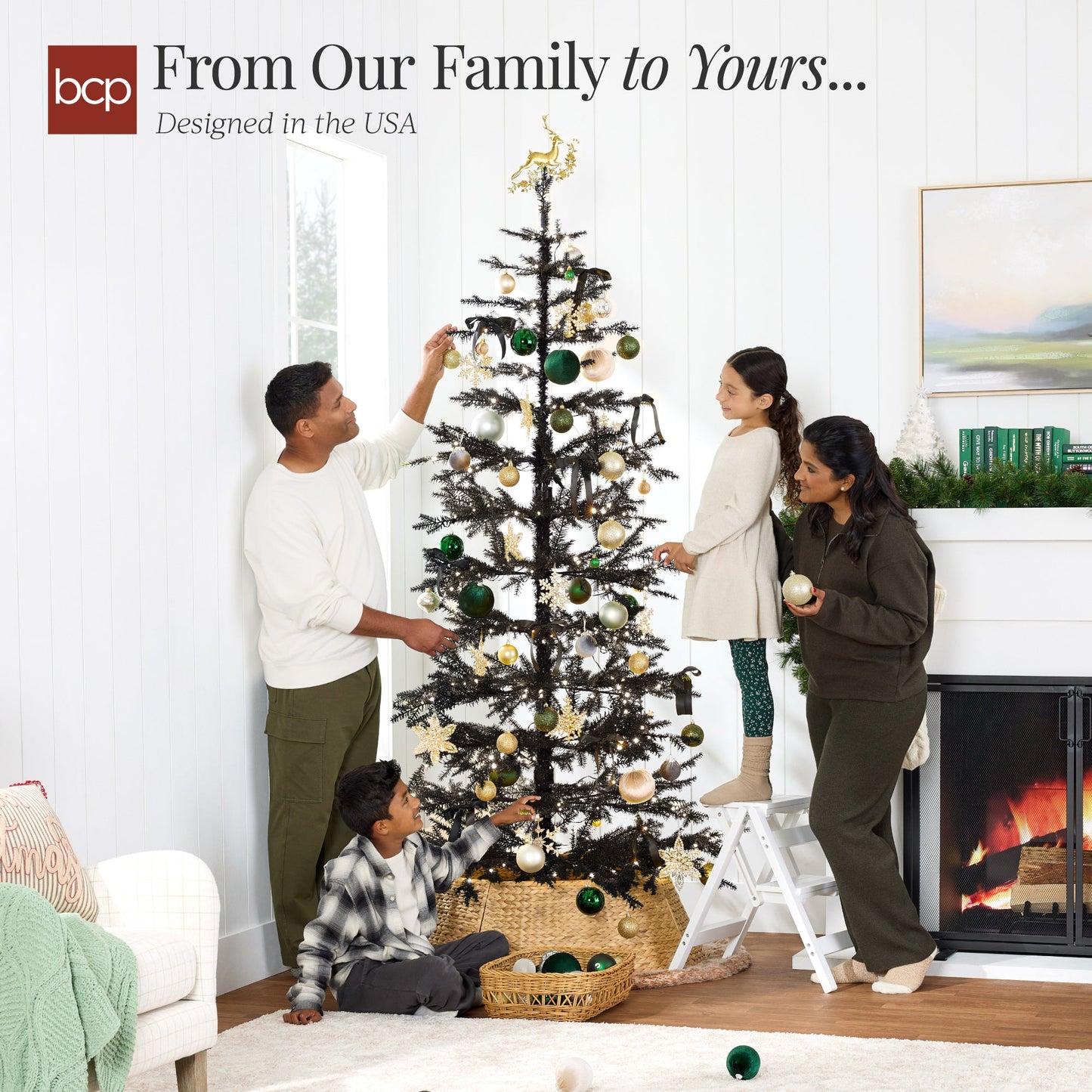 Pre-Lit Sparse Christmas Tree w/ 2-in-1 LED Lights, Cordless Connection