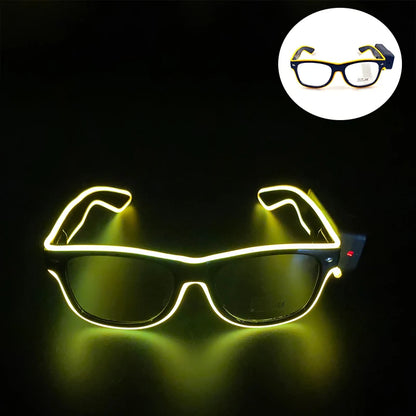 New Cool Wireless Glowing LED Light Up Glasses For Rave Festival Party Luminous Neon Mosaic Sunglasses Club Disco Eye Glasses