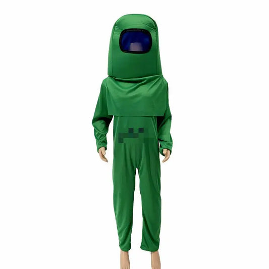 New 2026 Crewmate Impostor Kids Children Anime Game Cosplay Costume  Halloween Party Suit Jumpsuit