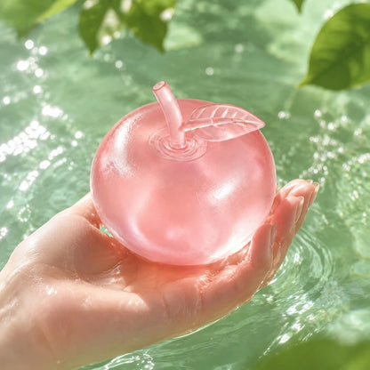 Green Apple Squeeze Toy Crystal Transparent Stress Relief Vent Fidget Toys Sensory Fidgets Toy Slow Rebound Plasticity Squeeze