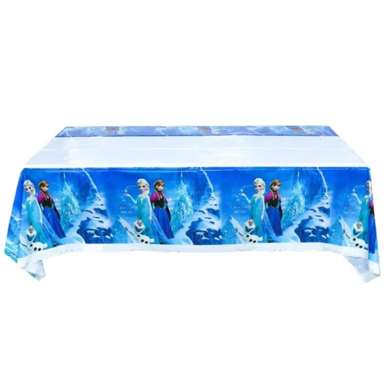 Frozen Kids Birthday Party Decoration Tableware Cups Plates Napkins Tablecloths Banners Gift Bags Cake Top Baby Shower Supplies