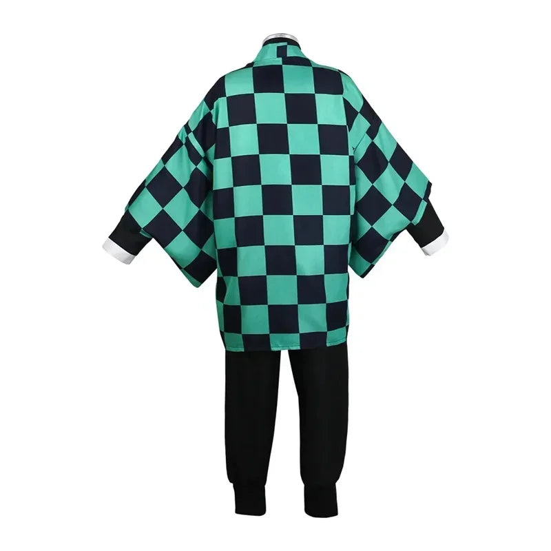 2026 Yaiba Kamado Anime Cosplay Costume Adult & Children Wig Mask Included Halloween Uniform with Kimono Coat